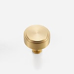 Mir - Brushed Brass Knob - Architectural Hardware - Brushed Brass Knob