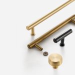 Mir - Brushed Brass Knob - Architectural Hardware - Brushed Brass Knob