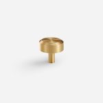 Mir - Brushed Brass Knob - Architectural Hardware - Brushed Brass Knob