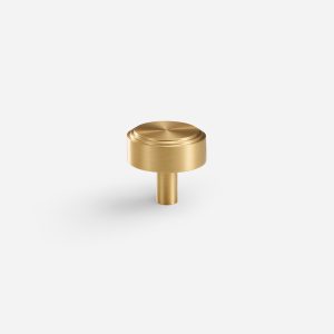 Mir - Brushed Brass Knob - Architectural Hardware - Brushed Brass Knob
