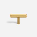 Mir - Brushed Brass Knob - Architectural Hardware - Brushed Brass Knob
