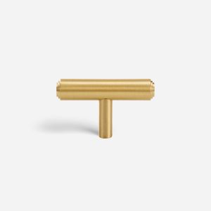 Mir - Brushed Brass Knob - Architectural Hardware - Brushed Brass Knob