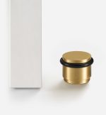 Uji - Matte Brass Door Stop - Architectural Hardware - Matte Brass Door Stop