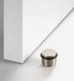 Uji - Brushed Nickel Brass Door Stop - Architectural Hardware - Brushed Nickel Brass Door Stop