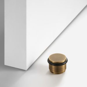 Uji - Antique Bronze Brass Door Stop - Architectural Hardware - Antique Bronze Brass Door Stop