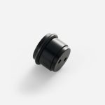 Uji - Matte Black Brass Door Stop - Architectural Hardware - Matte Black Brass Door