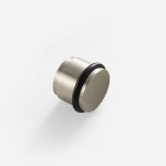 Uji - Brushed Nickel Brass Door Stop - Architectural Hardware - Brushed Nickel Brass Door Stop