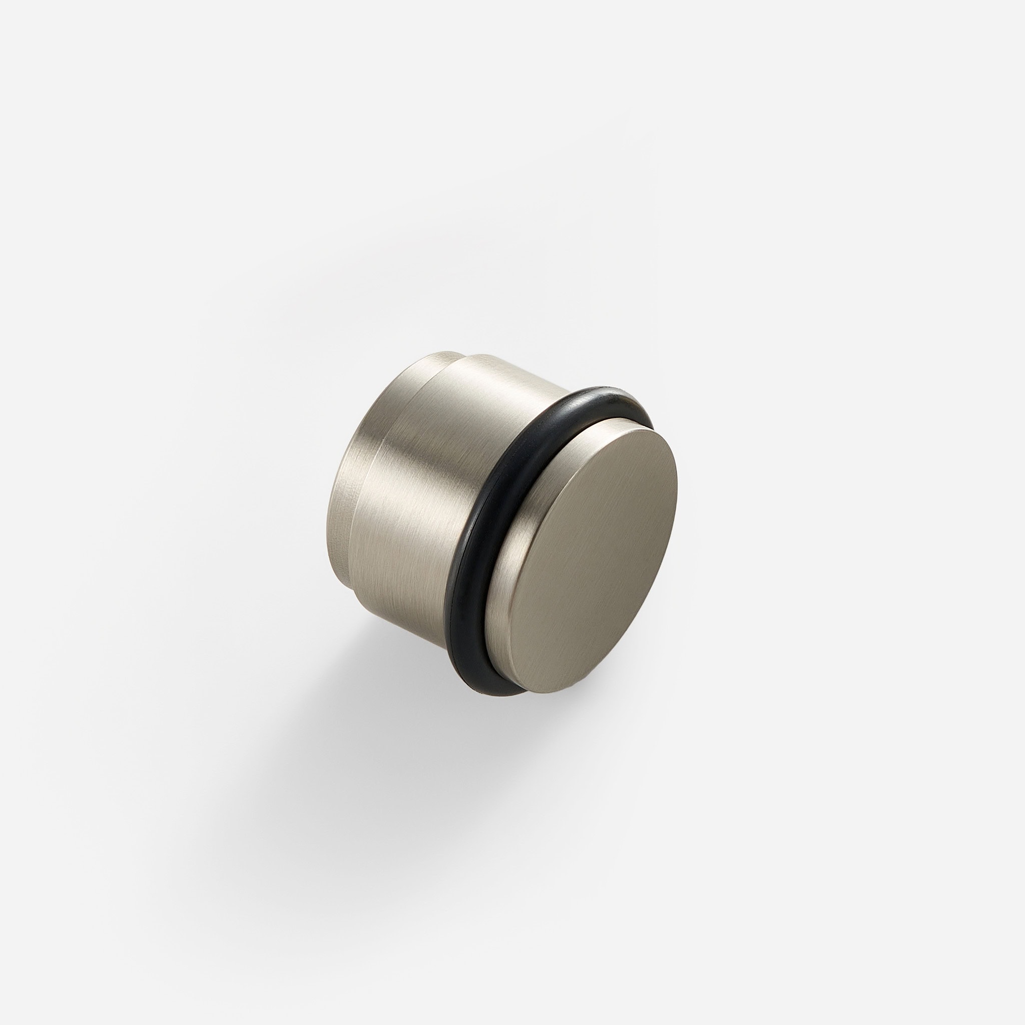 Uji - Brushed Nickel Brass Door Stop - Architectural Hardware - Brushed Nickel Brass Door Stop