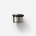 Uji - Brushed Nickel Brass Door Stop - Architectural Hardware - Brushed Nickel Brass Door Stop