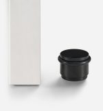 Uji - Matte Black Brass Door Stop - Architectural Hardware - Matte Black Brass Door