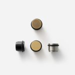 Uji - Brushed Nickel Brass Door Stop - Architectural Hardware - Brushed Nickel Brass Door Stop