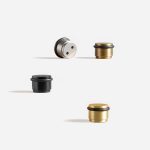 Uji - Brushed Nickel Brass Door Stop - Architectural Hardware - Brushed Nickel Brass Door Stop