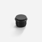 Uji - Matte Black Brass Door Stop - Architectural Hardware - Matte Black Brass Door