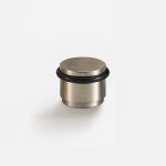Uji - Brushed Nickel Brass Door Stop - Architectural Hardware - Brushed Nickel Brass Door Stop
