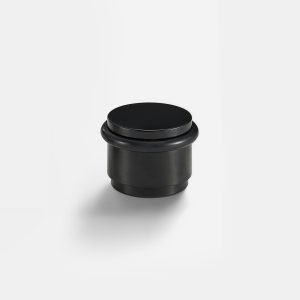 Uji - Matte Black Brass Door Stop - Architectural Hardware - Matte Black Brass Door