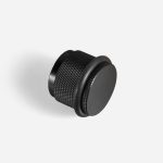 Vago - Knurled Matte Brass Door Stop - Architectural Hardware - Knurled Matte Brass Door Stop