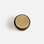 Vago - Knurled Matte Brass Door Stop - Architectural Hardware - Knurled Matte Brass Door Stop