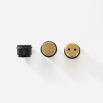 Vago - Knurled Matte Brass Door Stop - Architectural Hardware - Knurled Matte Brass Door Stop
