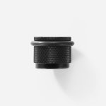 Vago - Knurled Matte Brass Door Stop - Architectural Hardware - Knurled Matte Brass Door Stop