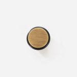 Vago - Knurled Matte Brass Door Stop - Architectural Hardware - Knurled Matte Brass Door Stop