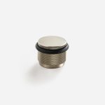 Vago - Knurled Matte Brass Door Stop - Architectural Hardware - Knurled Matte Brass Door Stop