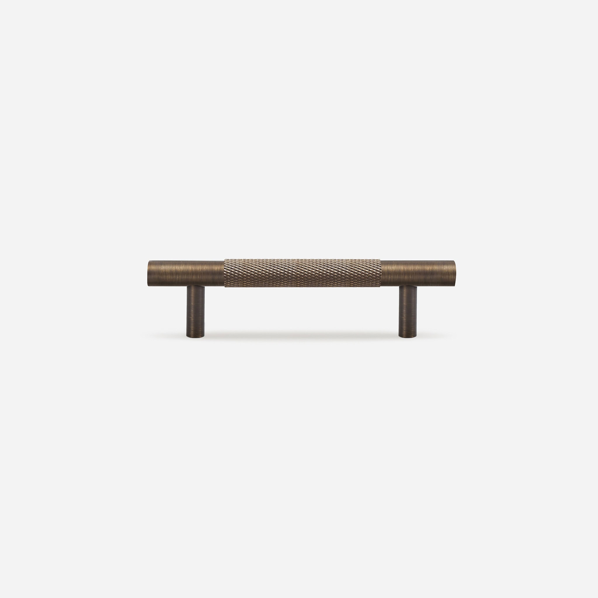 Ekati - Knurled Brushed Nickel Brass Handle - Architectural Hardware - Knurled Brushed Nickel Brass