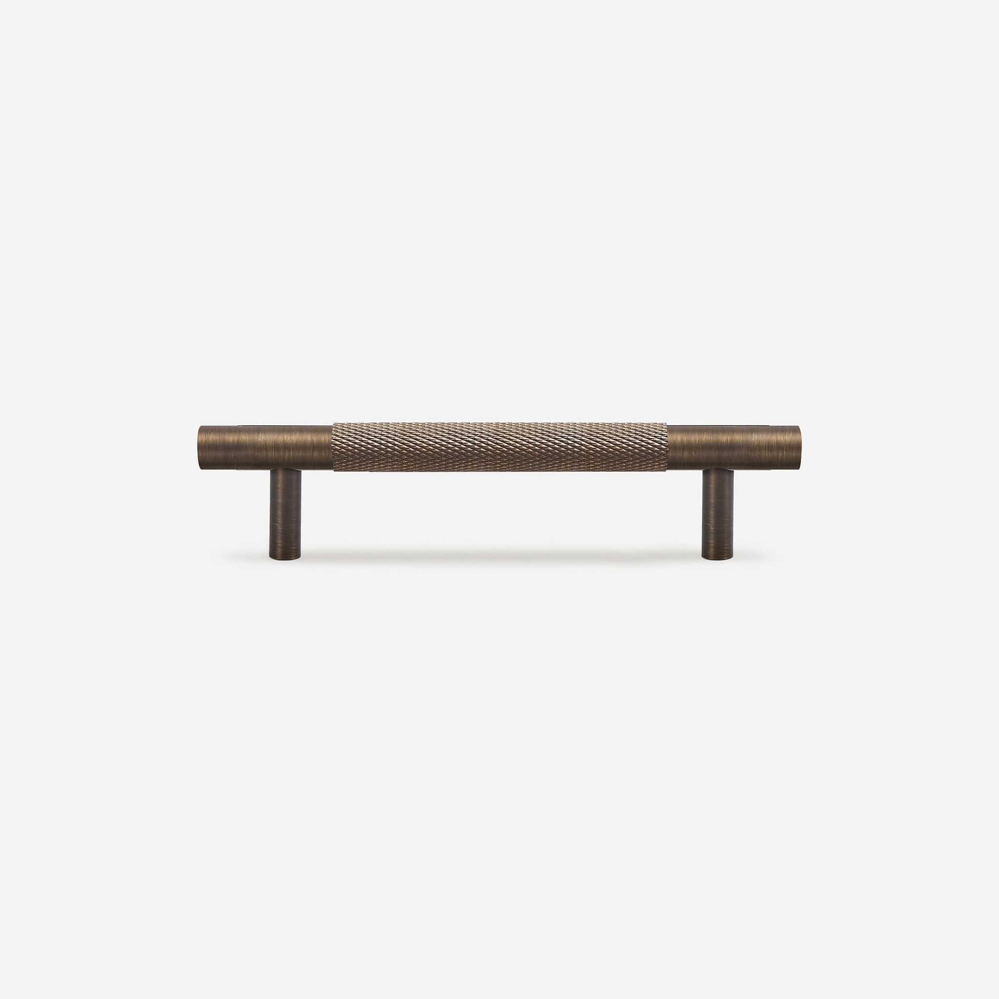 Ekati - Knurled Brushed Nickel Brass Handle - Architectural Hardware - Knurled Brushed Nickel Brass