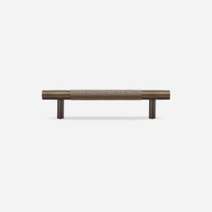 Ekati - Knurled Brushed Nickel Brass Handle - Architectural Hardware - Knurled Brushed Nickel Brass