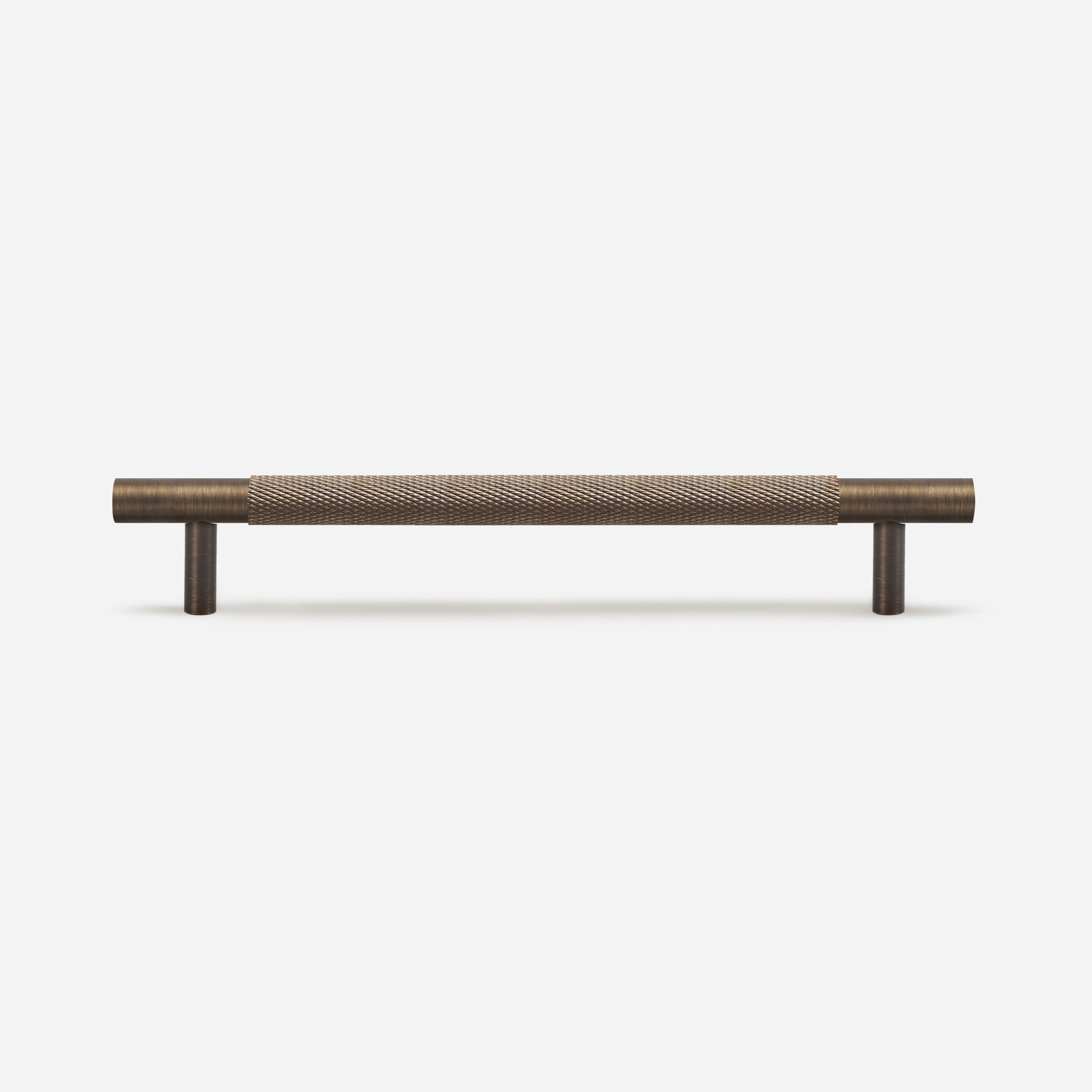 Ekati - Knurled Brushed Nickel Brass Handle - Architectural Hardware - Knurled Brushed Nickel Brass