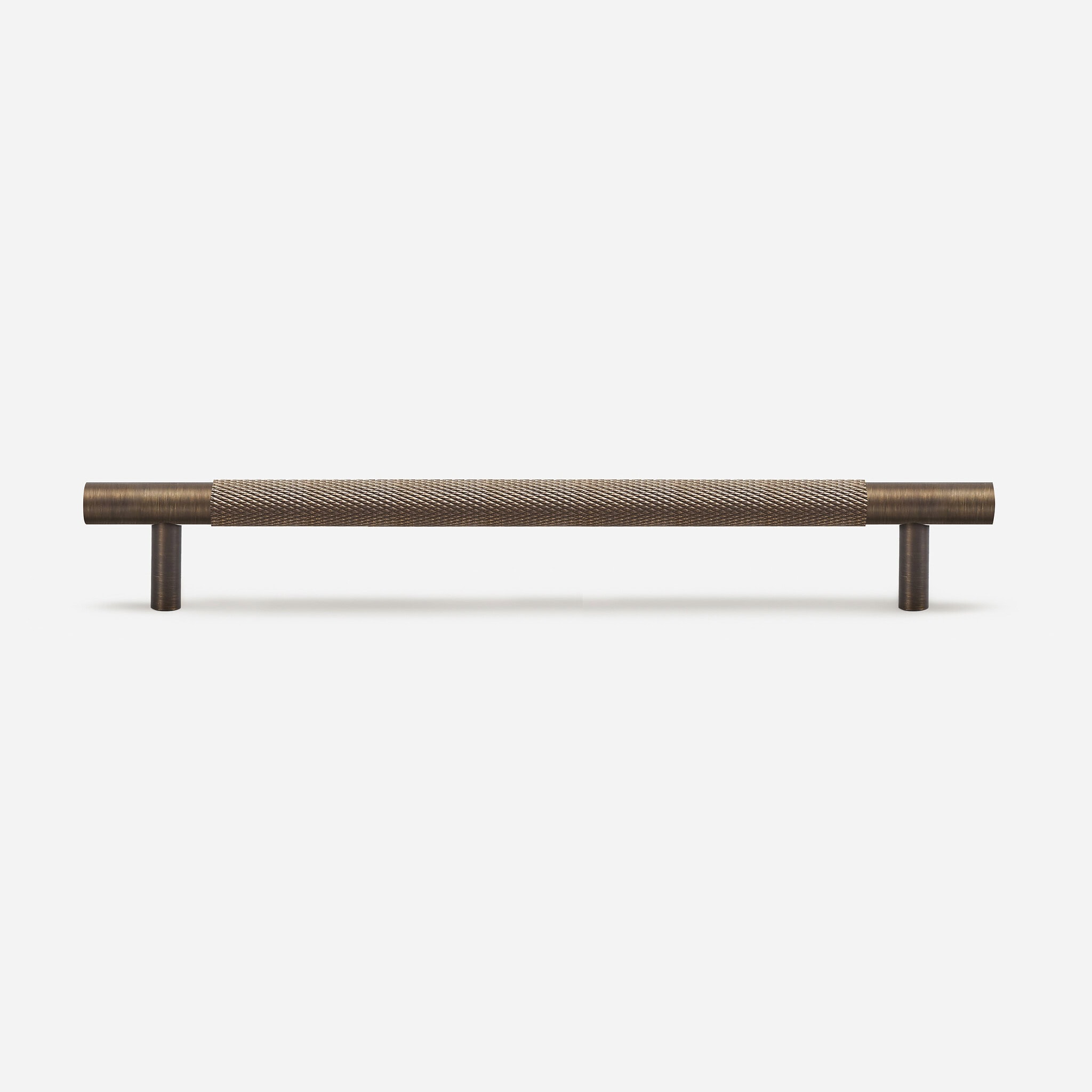 Ekati - Knurled Brushed Nickel Brass Handle - Architectural Hardware - Knurled Brushed Nickel Brass