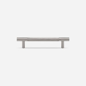 Ekati - Knurled Brushed Nickel Brass Handle - Architectural Hardware - Knurled Brushed Nickel Brass