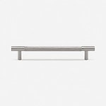 Ekati - Knurled Brushed Nickel Brass Handle - Architectural Hardware - Knurled Brushed Nickel Brass