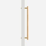 Beech Wood and Matte Brass Door Pull - Architectural Hardware - Beech Wood and Matte Brass Door Pull