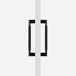 Brushed Brass Knurled Door Pull - 300mm, Single-Sided