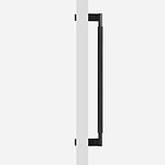 Brushed Brass Knurled Door Pull - 300mm, Single-Sided