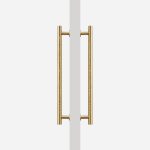 Matte Brass Hammered Door Pull - Architectural Hardware - Matte Brass Hammered Door Pull