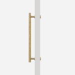 Matte Brass Hammered Door Pull - Architectural Hardware - Matte Brass Hammered Door Pull