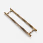 Antique Bronze Brass Hammered Door Pull - Architectural Hardware - Antique Bronze Brass Hammered Door Pull