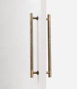 Antique Bronze Brass Hammered Door Pull - Architectural Hardware - Antique Bronze Brass Hammered Door Pull