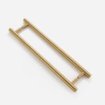 Matte Brass Hammered Door Pull - Architectural Hardware - Matte Brass Hammered Door Pull