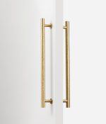 Matte Brass Hammered Door Pull - Architectural Hardware - Matte Brass Hammered Door Pull