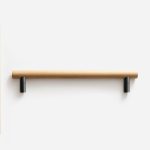 Beech Wood and Matte Brass Door Pull - Architectural Hardware - Beech Wood and Matte Brass Door Pull