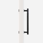 Matte Brass Diamond Knurled Door Pull - 300mm, Single-Sided