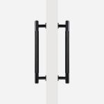 Matte Brass Diamond Knurled Door Pull - 300mm, Single-Sided