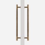 Antique Bronze Brass Hammered Door Pull - Architectural Hardware - Antique Bronze Brass Hammered Door Pull