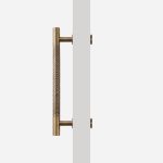 Antique Bronze Brass Hammered Door Pull - Architectural Hardware - Antique Bronze Brass Hammered Door Pull