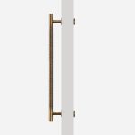 Antique Bronze Brass Hammered Door Pull - Architectural Hardware - Antique Bronze Brass Hammered Door Pull