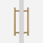 Matte Brass Hammered Door Pull - Architectural Hardware - Matte Brass Hammered Door Pull