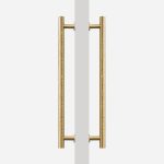 Matte Brass Hammered Door Pull - Architectural Hardware - Matte Brass Hammered Door Pull