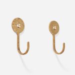 Hammered Brass Wall Hook - Wall Hooks - Hammered Brass Wall Hook
